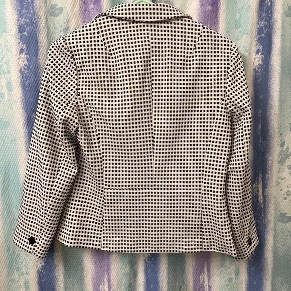 NWT black&white checked Talbots blazer - Picture 8 of 8
